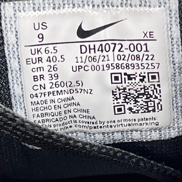 Nike Air Zoom Pegasus 39 Shoes Womens Size 9 Black Running Comfort Gym Sneakers - Picture 8 of 8